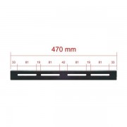 Guía fija rack 19" 470 mm