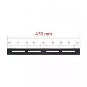 Guía fija rack 19" 470 mm