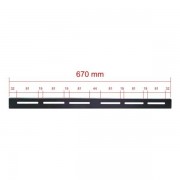 Guía fija rack 19" 670mm
