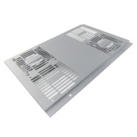 Unidad de ventilación con dos ventiladores gris