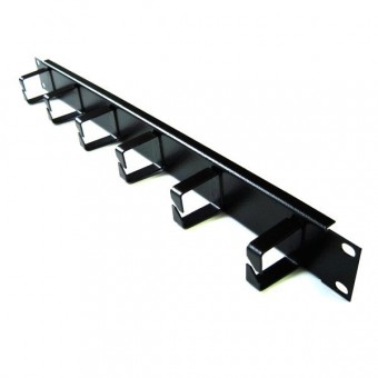 Panel pasacables rack 6 bocas vertical