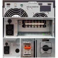 SAI 6000VA 6KVA Online LCD Lapara LA-ON-6K-LCD-V10 (Detalle conectores)