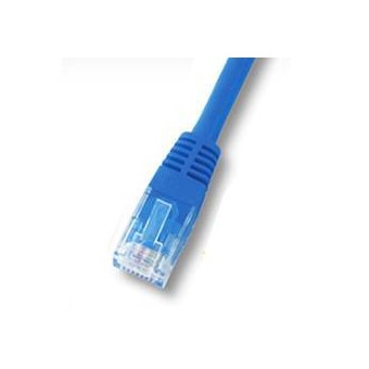 Latiguillo RJ45 Cat6 UTP 1m azul (detalle conector)