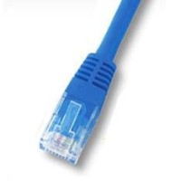 Latiguillo RJ45 Cat6 UTP 1m azul (detalle conector)