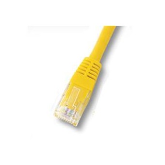 Latiguillo RJ45 Cat6 UTP 1m amarillo (detalle conector)