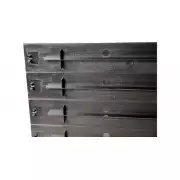 Tapa carátula ciega rack 1U plástico kit 6 Und