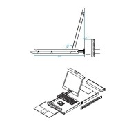 Consola KVM  rack 19" CyberView 17"