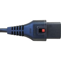 Cable eléctrico 230V Schuko a IEC hembra 2 m con bloqueo