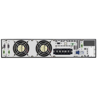 Sai Lapara 6000VA 6KVAs LCD online formato rack 19" vista trasera Sai Lapara 6000VA 6KVAs LCD online formato rack 19" vista trasera