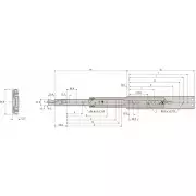 Guia extraible telescopica DZ3308 (par)