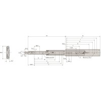 Guia extraible telescopica DZ3308 (par)