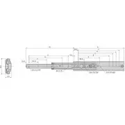 Guia extraible telescopica DZ3607 (par)
