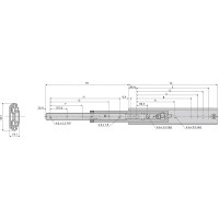 Guia extraible telescopica DZ3607 (par)