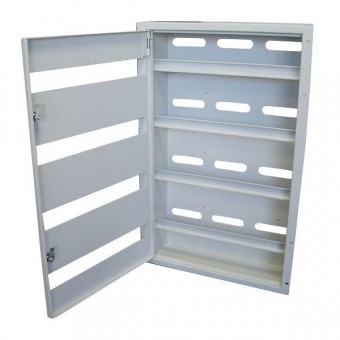 Caja carril DIN rack 19"17U. Vista interior