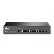 Switch Gestionable TP-Link 8 puertos Gigabit L2 JetStream y 2 Ranuras SFP Rack 19 