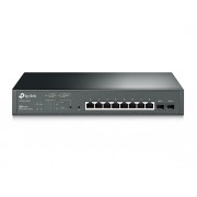 Switch TP-Link  Smart Gigabit PoE+ de 8 Puertos y 2 Ranuras SFP JetStream Rack 19