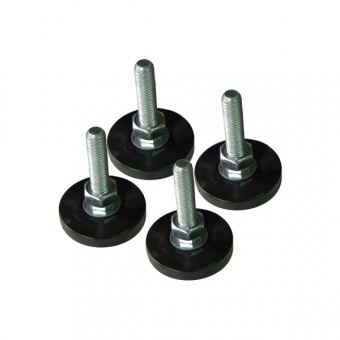 Pie ajustable para rack 19 kit 4 unds