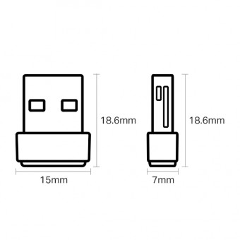 Adaptador USB Inalámbrico Nano de doble banda AC600