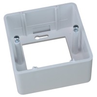 Caja de superficie 1 X Rj45 Keystone 80 x 80 abierta