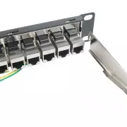 Patch panel rack  1U  24 x RJ45 doble hembra Cat6 FTP