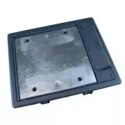 Caja para suelo  2 X Rj45 Keystone con 2 x Schuko blanco y 2 x Schuko rojo