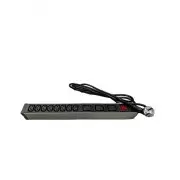 Regleta rack 19" con 8 x tomas IEC C13 y 3 X IEC C19 con interruptor