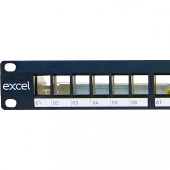 Patch panel vacio rack 1U 24 x Modulos Keystone Excel
