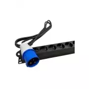 Regleta PDU vertical 12 X schukos sin interruptor 16A Cetac Lapara