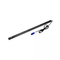 Regleta PDU vertical 24 X schukos con amperímetro digital 16A Cetac
