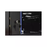 Rack mural 4U 600 x 450, detalle cerradura