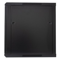 Rack mural  12U 1C 600 x 600 negro Lapara Networking vista lateral