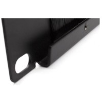 Panel cepillo pasacables abierto rack 19" Lapara Networking, detalle fijación