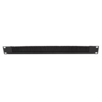 Panel cepillo pasacables abierto rack 19" Lapara Networking, vista completa