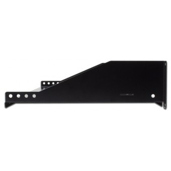 Bandeja rack 19" 2U 380mm fijación frontal, vista lateral