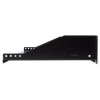 Bandeja rack 19" 2U 380mm fijación frontal, vista lateral