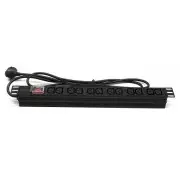 Regleta rack 19" 12 X IEC con interruptor Lapara Networking