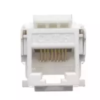 Modulo hembra RJ45 Cat 6 UTP tipo Keystone vista frontal
