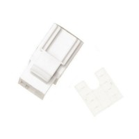 Modulo hembra RJ45 Cat 6 UTP tipo Keystone slim detalle pestaña