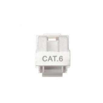Modulo hembra RJ45 Cat 6 UTP tipo Keystone slim vista trasera