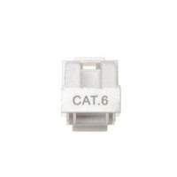 Modulo hembra RJ45 Cat 6 UTP tipo Keystone slim vista trasera