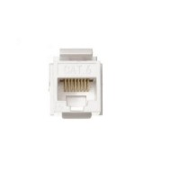 Modulo hembra RJ45 Cat 6 UTP tipo Keystone slim vista frontal