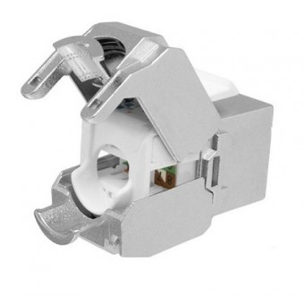 Modulo hembra RJ45 Cat 6 FTP tipo Keystone montaje sin herramientas