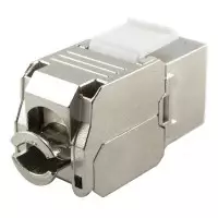 Modulo hembra RJ45 Cat 6A FTP tipo Keystone vista trasera