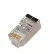 Conector macho RJ45 Cat 6 FTP con guía Lapara Networking