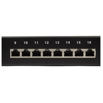Patch panel rack 1U Cat 6 FTP detalle conectores