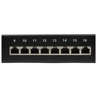Patch panel rack 1U Cat 6 FTP detalle conectores