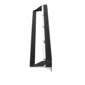 Panel parcheo rack Cat 6A UTP IDC vista lateral