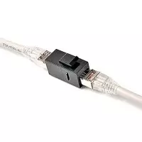 Adaptador doble hembra RJ45 Cat 6 UTP tipo Keystone conexión