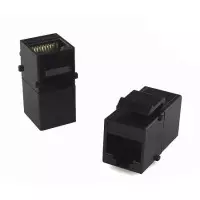 Adaptador doble hembra RJ45 Cat 6 UTP tipo Keystone doble