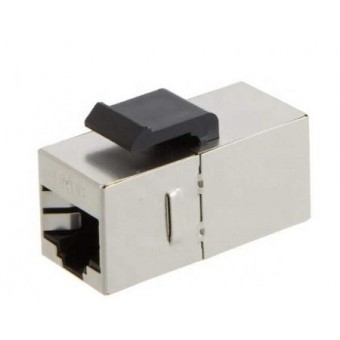Adaptador doble hembra RJ45 Cat 6 FTP tipo Keystone